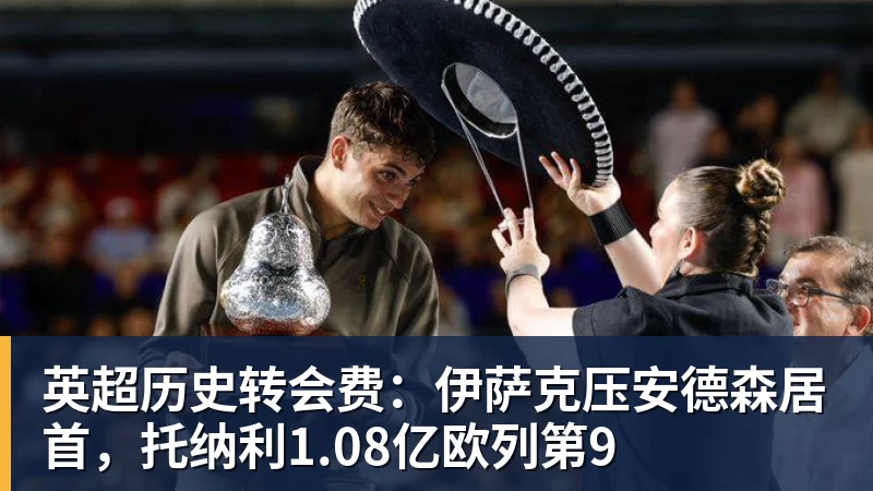 乐虎体育英超历史转会费：伊萨克压安德森居首，托纳利1.08亿欧列第9